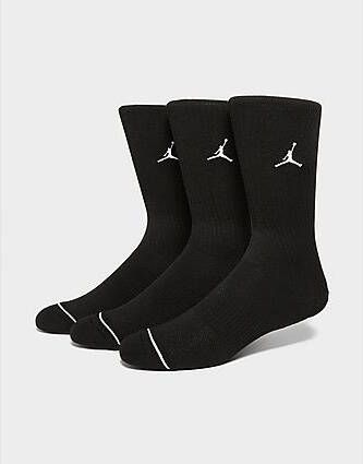 Jordan 3-Pack Everyday Crew Socks Black- Dames