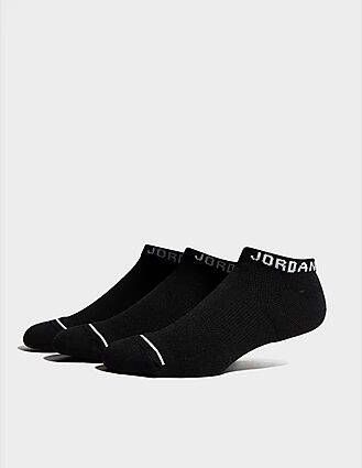 Jordan 3 Pack Dri-FIT No-Show Socks Black- Dames