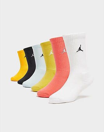 Jordan 6-Pack Crew Socks Junior White Kind