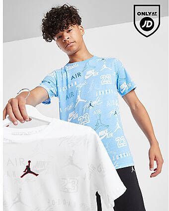 Jordan All Over Print Mix T-Shirt Junior Blue