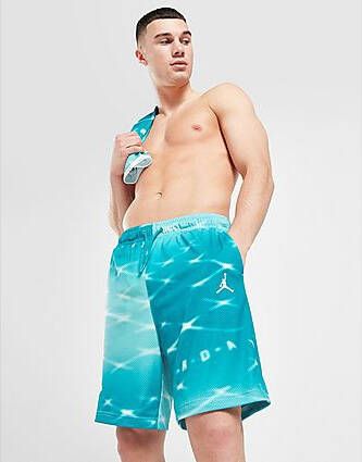 Jordan Essential All Over Print Shorts Blue- Heren