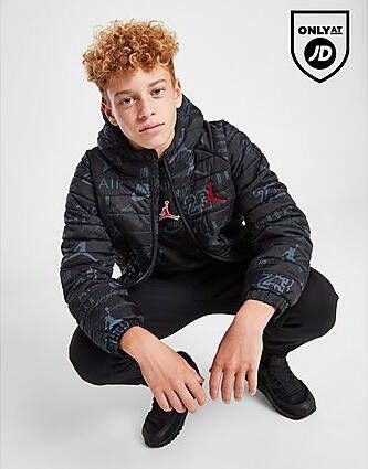 Jordan Fade All Over Print Jacket Junior Black