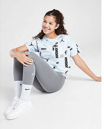 Jordan ' Jump All Over Print Crop T-Shirt Junior Blue