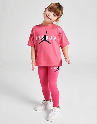 Jordan ' Jump T-Shirt & Leggings Set Children Pink