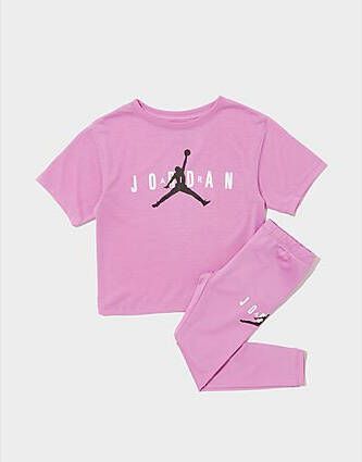 Jordan ' Jump T-Shirt & Leggings Set Children Purple