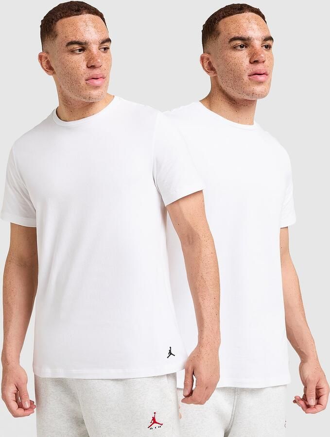 Jordan 2-Pack Flight Base T-Shirt Wit- Heren Wit