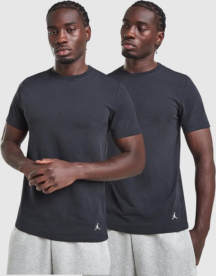 Jordan 2-Pack Flight Base T-Shirt Zwart- Heren Zwart