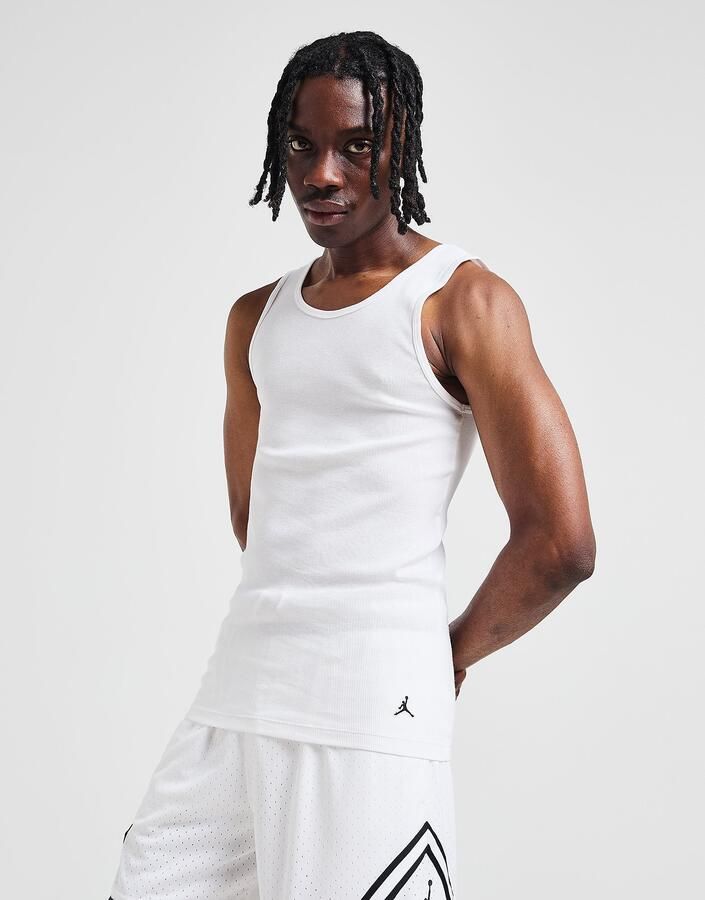 Jordan 2 Pack Flight Tank Tops Wit- Heren Wit