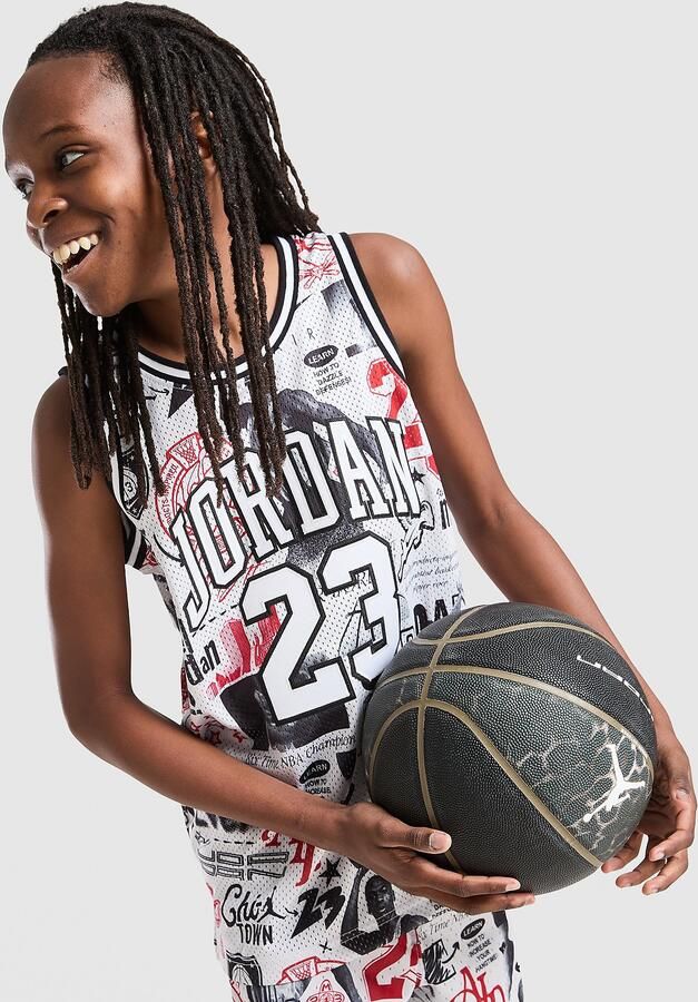 Jordan 23 Jersey Junior Wit Kind Wit