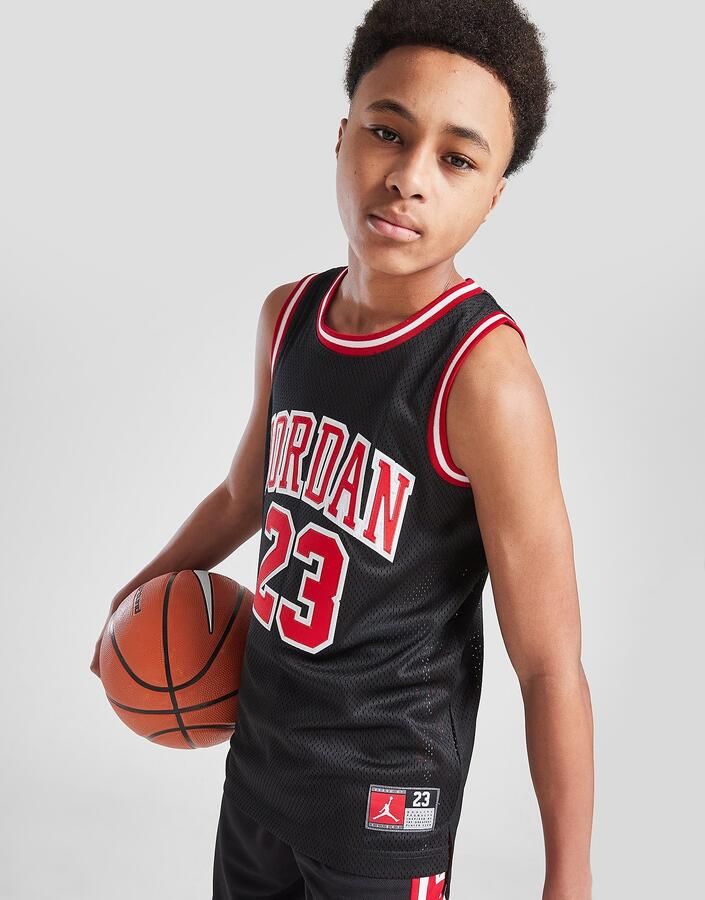 Jordan #23 Mesh Vest Junior Zwart Kind Zwart