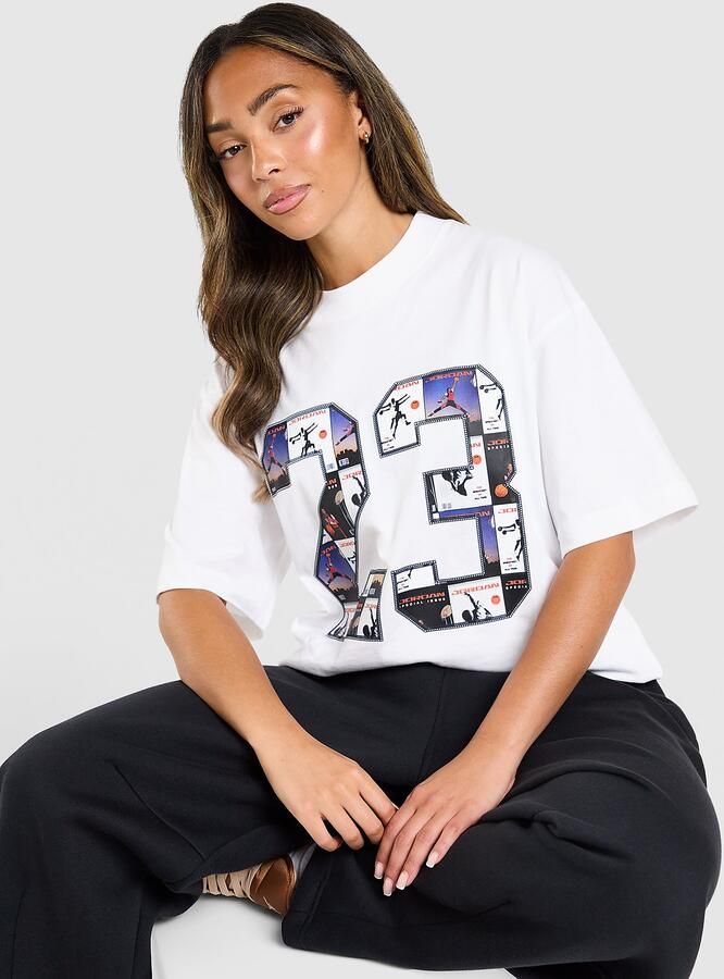 Jordan 23 T-Shirt Wit- Dames Wit