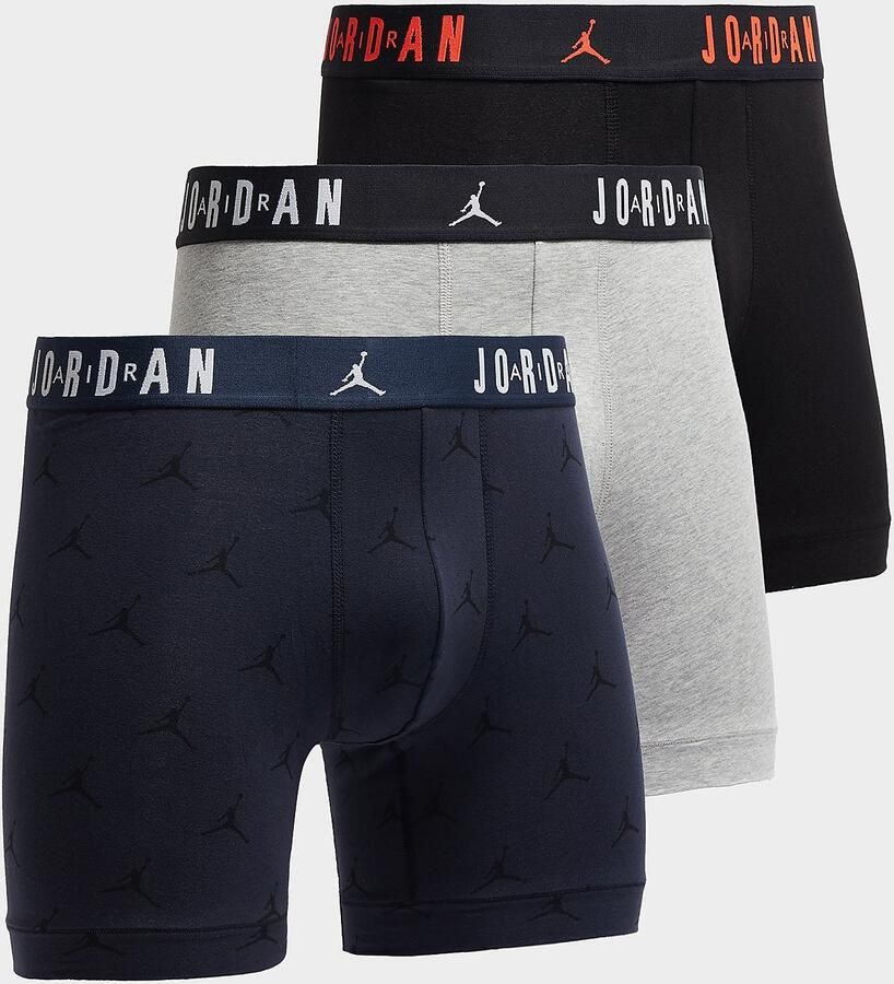 Jordan 3-Pack Flight All Over Print Boxers Meerkleurig- Heren Meerkleurig