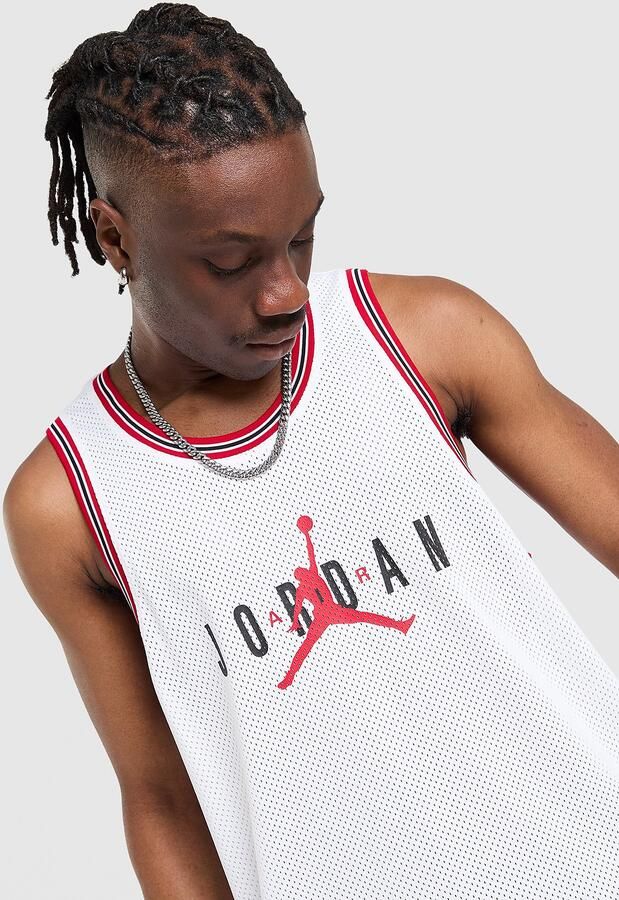 Jordan Basketball Vest Wit- Heren Wit