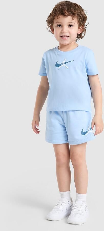 Jordan Beyond The Arc T-Shirt Shorts Set Infant Blauw
