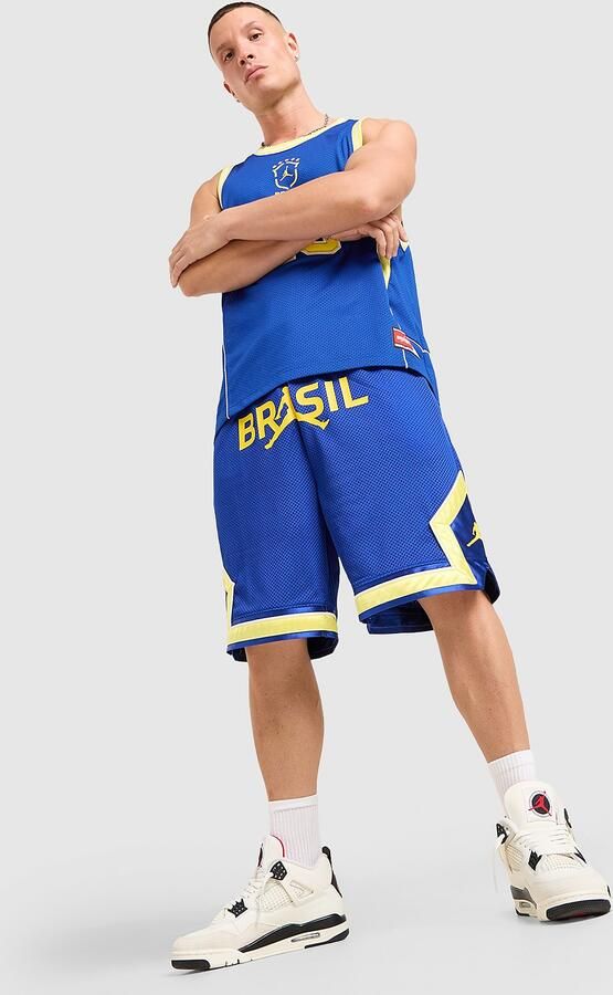 Jordan Brazil Diamond Shorts Blauw- Heren Blauw