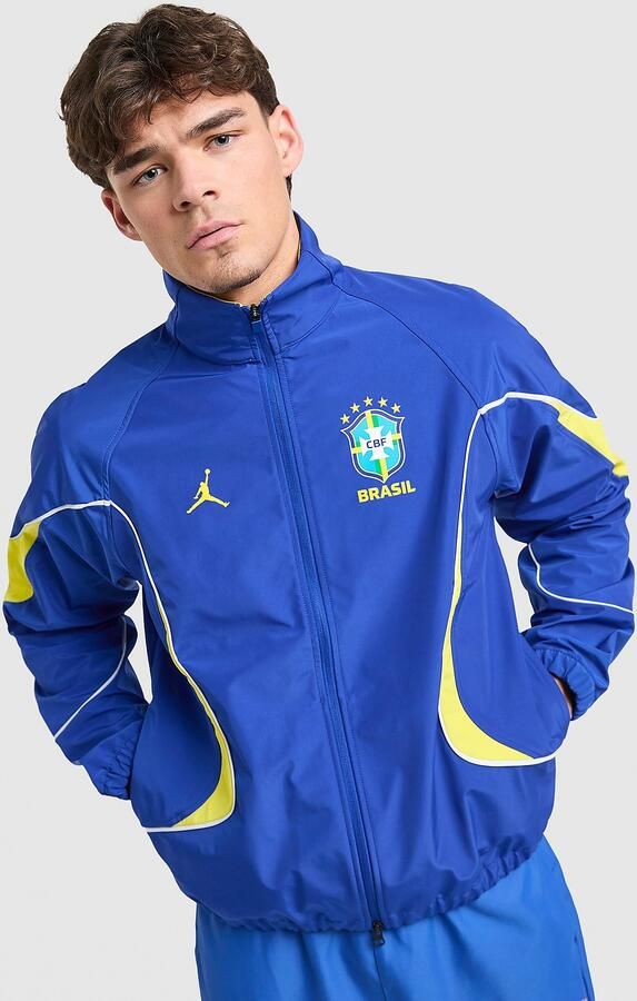Jordan Brazil Woven Jacket Blauw- Heren Blauw