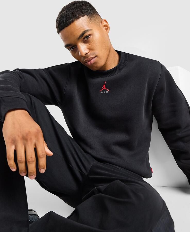 Jordan Brooklyn Crew Sweatshirt Zwart- Heren Zwart