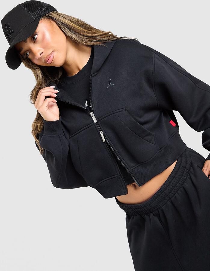 Jordan Brooklyn Full Zip Hoodie Zwart- Dames Zwart