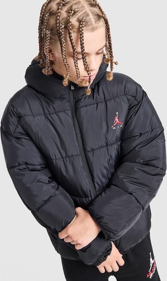 Jordan Brooklyn Graphic Jacket Junior Zwart Kind Zwart