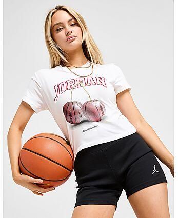 Jordan Cherry Baby T-Shirt White- Dames White