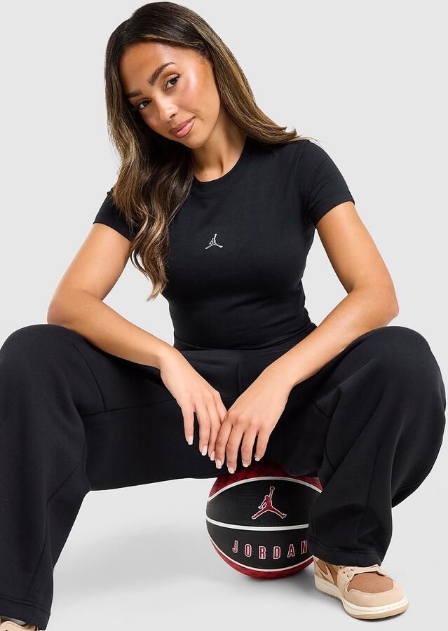 Jordan Chrome Slim T-Shirt Zwart- Dames Zwart
