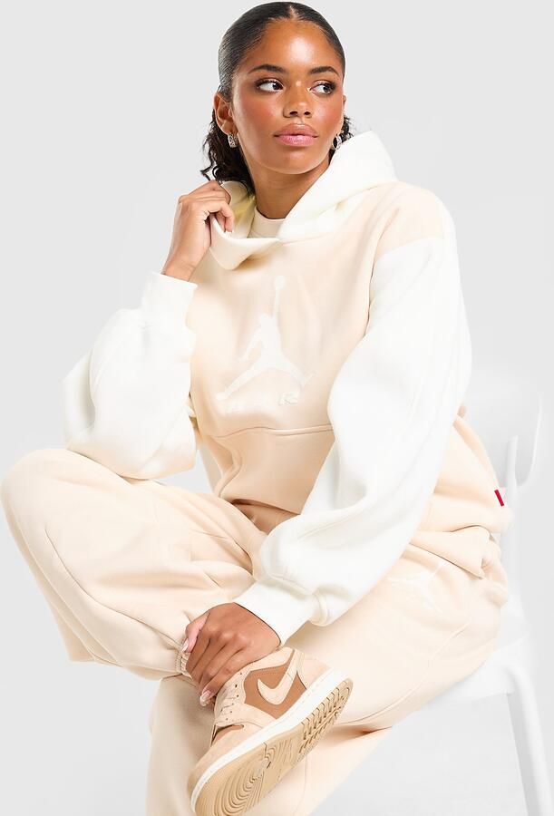 Jordan Colour Block Hoodie Beige- Dames Beige
