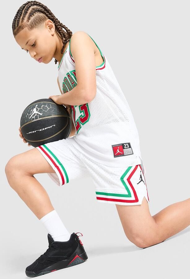Jordan Diamond Shorts Junior Wit Kind Wit