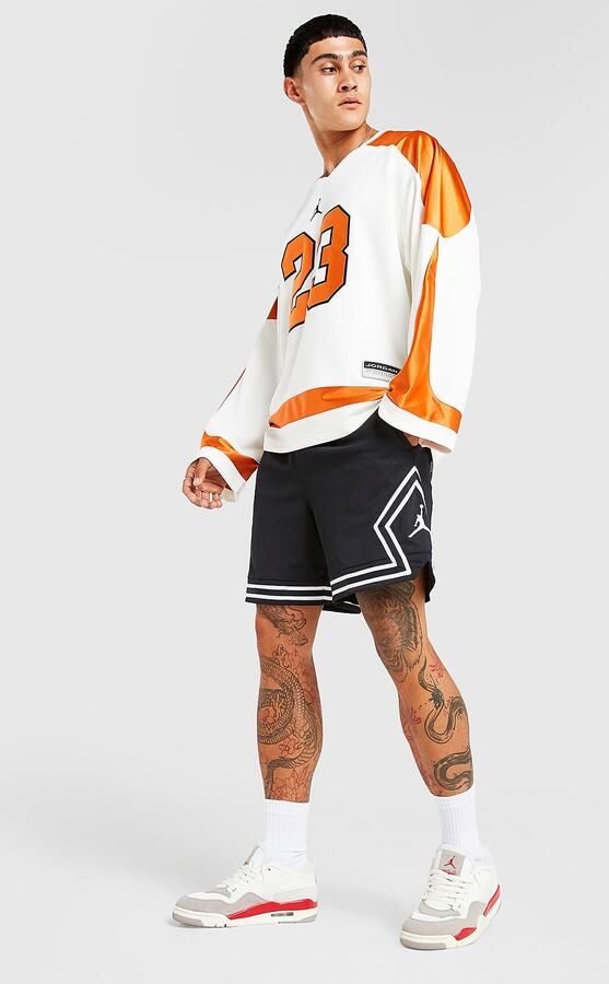 Jordan Dri-fit Sport Diamond Shorts Sportshorts Kleding black white white white maat: XL beschikbare maaten:S M L XL - Foto 2