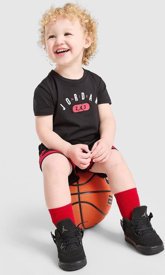 Jordan Diamond T-Shirt Shorts Set Infant Zwart