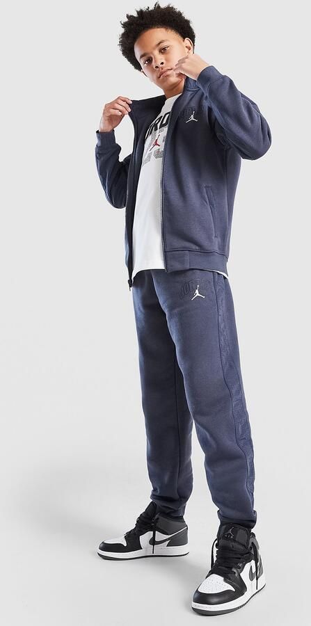 Jordan Fleece Ripstop Tracksuit Junior Blauw Kind Blauw