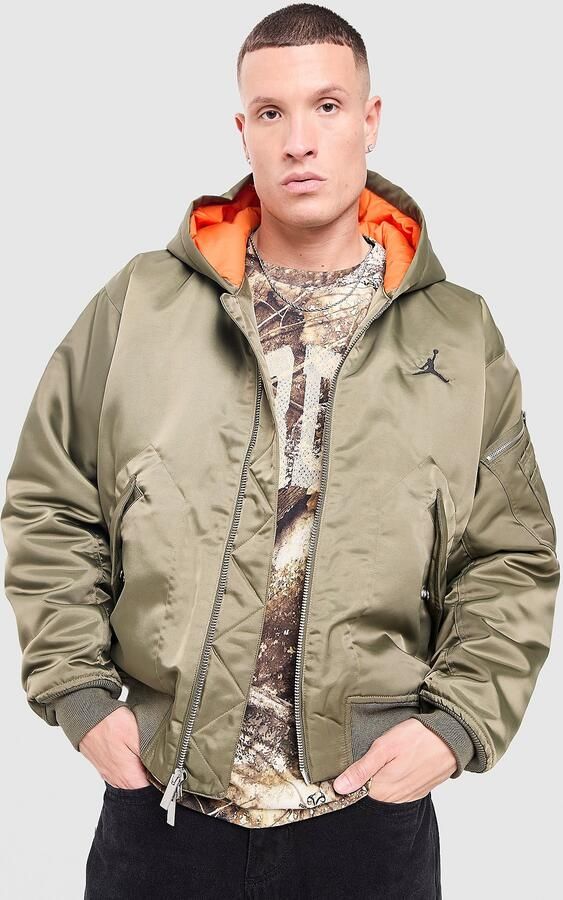 Jordan Flight Hooded Bomber Jacket Groen- Heren Groen