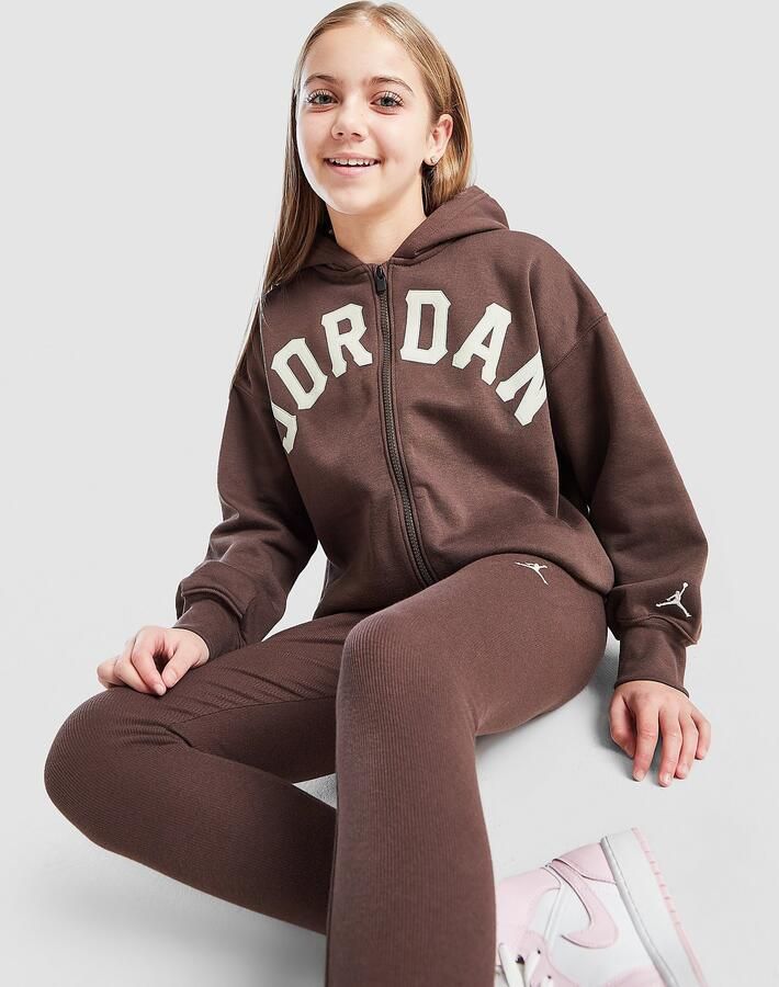 Jordan ' Icon Oversized Full Zip Hoodie Junior Bruin Kind Bruin
