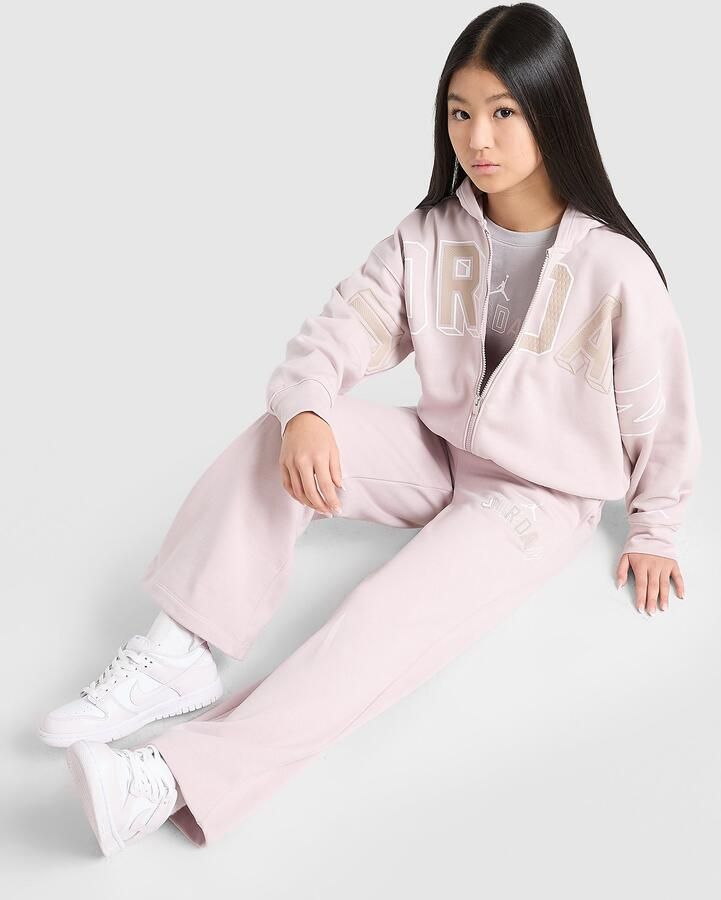 Jordan ' Logo Wide Leg Joggers Junior Paars