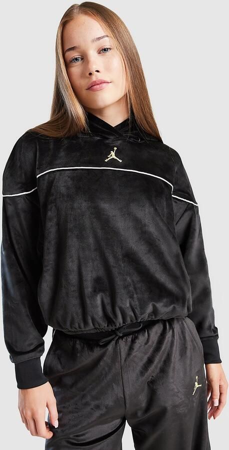 Jordan ' Velour Hoodie Junior Zwart Kind Zwart
