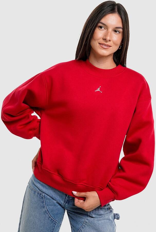 Jordan JDN CHRME CREW Rood- Dames Rood