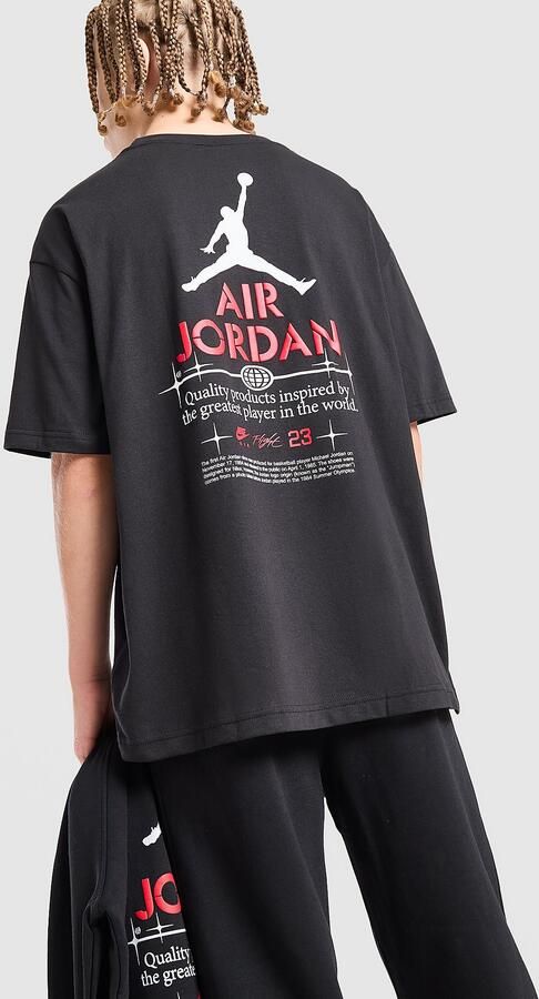Jordan Jump Air T-Shirt Junior Zwart Kind Zwart