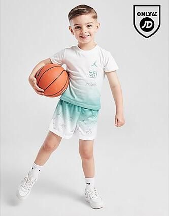 Jordan Jump Shot T-Shirt Shorts Set Infant White