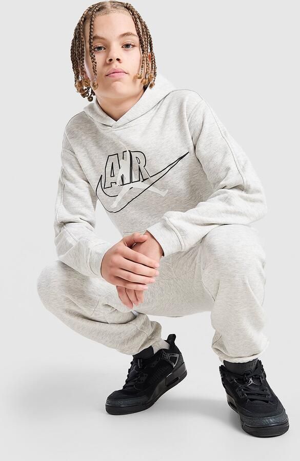Jordan Jump Swoosh Hoodie Junior Grijs Kind Grijs