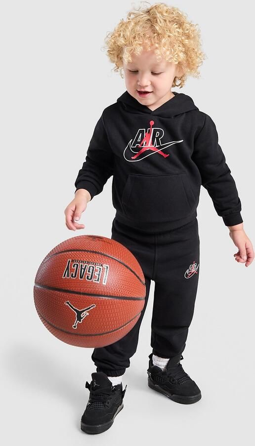 Jordan Jump Swoosh Overhead Tracksuit Infant Zwart Kind Zwart