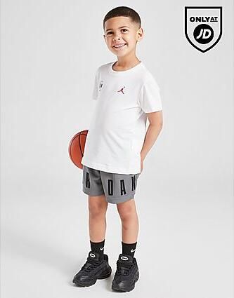Jordan Jump T-Shirt Shorts Set Children White