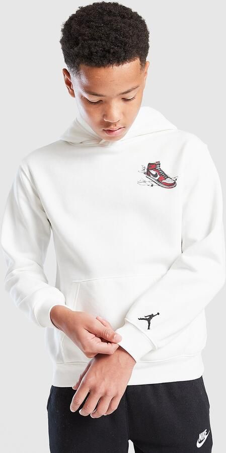 Jordan Landed Overhead Hoodie Junior Wit