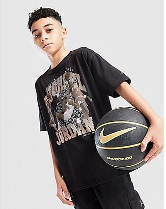 Jordan Michael Washed Logo T-Shirt Junior Black Kind Black
