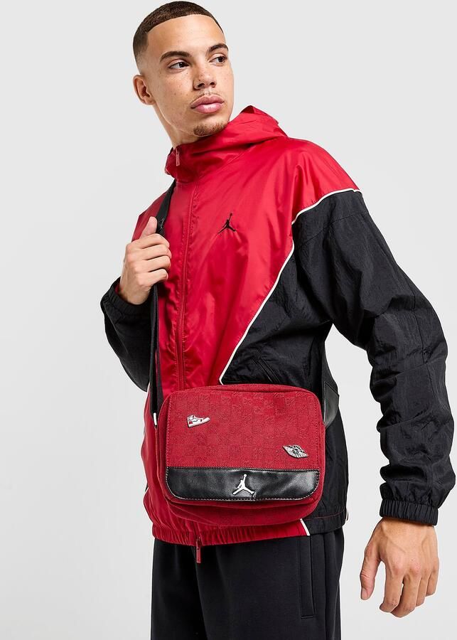 Jordan Monogram Mini Messenger Bag Rood- Dames Rood