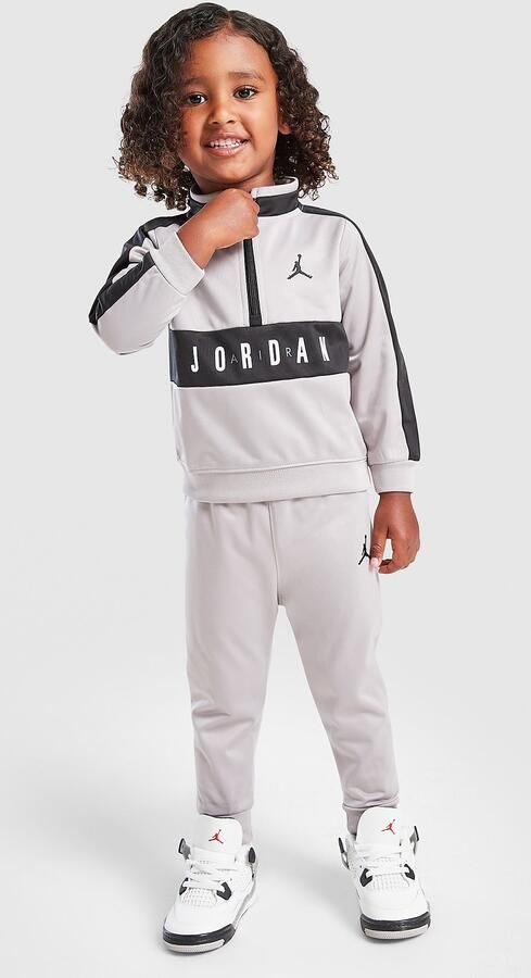 Jordan Poly 1 4 Zip Tracksuit Infant Grijs
