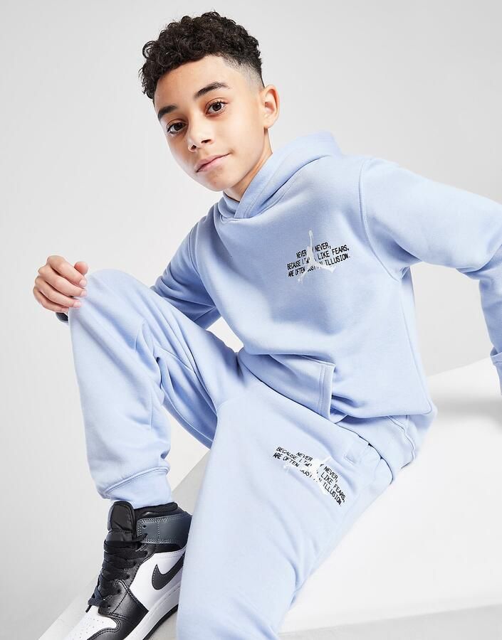 Jordan Stamp Hoodie Junior Blauw