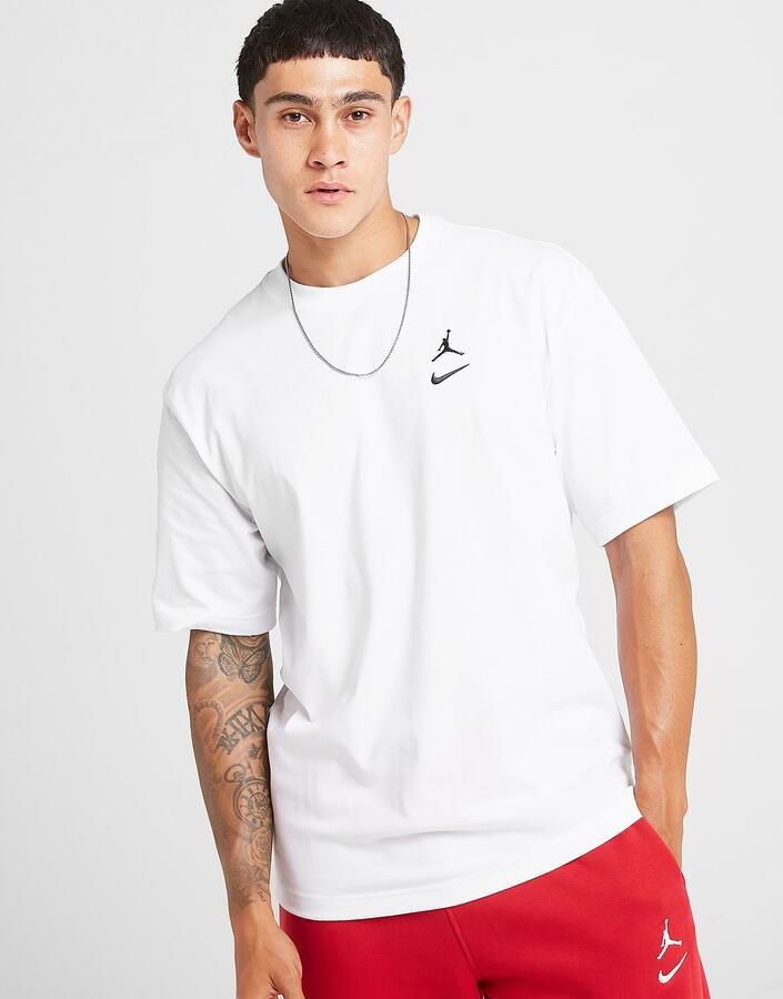 Jordan Swoosh T-Shirt Wit- Heren Wit