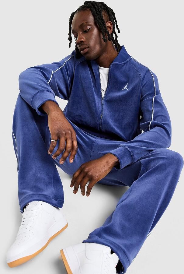 Jordan Velour Track Top Blauw- Heren Blauw