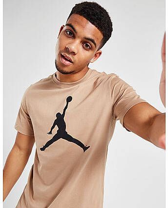 Jordan Large Logo T-Shirt Brown- Heren