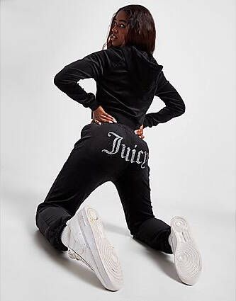 Juicy Couture Diamante Velour Joggingbroek Dames Black- Dames