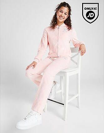 Juicy Couture ' All Over Print Monogram Tracksuit Junior Pink